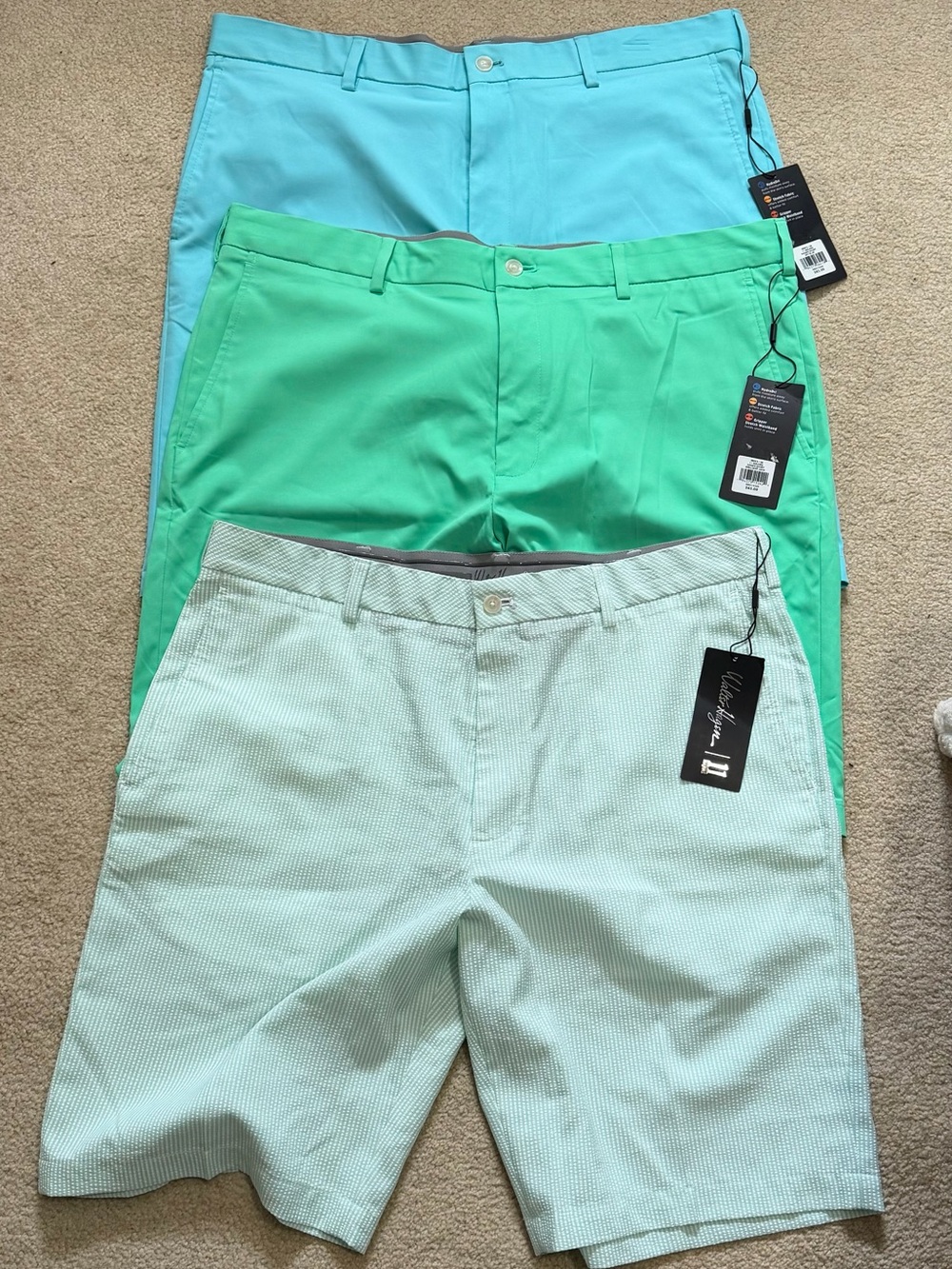 Walter Hagen Golf Shorts - Set of 3 - Waist 38